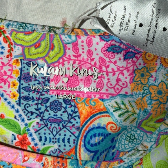 Kulani Kinis Paisley High-Cut Bikini Bottom - Picture 3 of 3